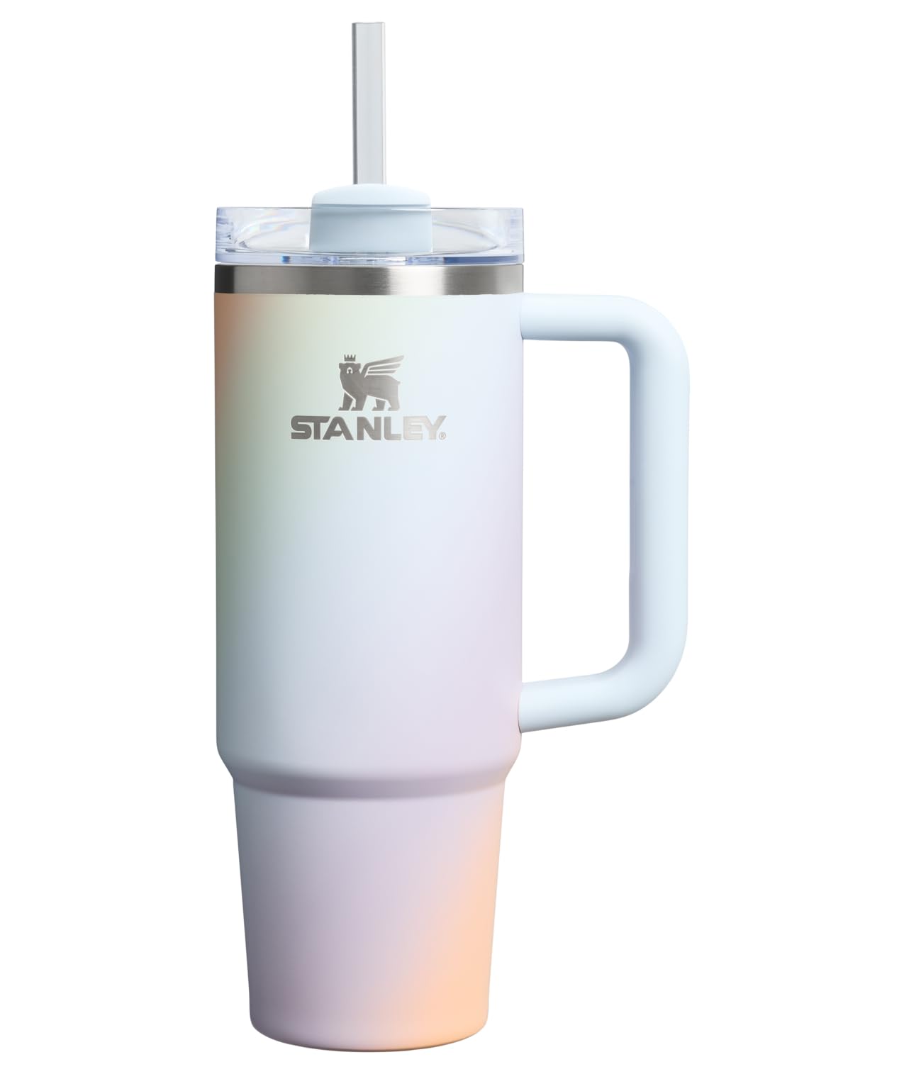 STANLEY Quencher H2.0 Tumbler with Handle and Straw 30 oz | Flowstate 3-Position Lid | Cup Holder Compatible for Travel | Insulated Stainless Steel Cup | BPA-Free | Nectarine