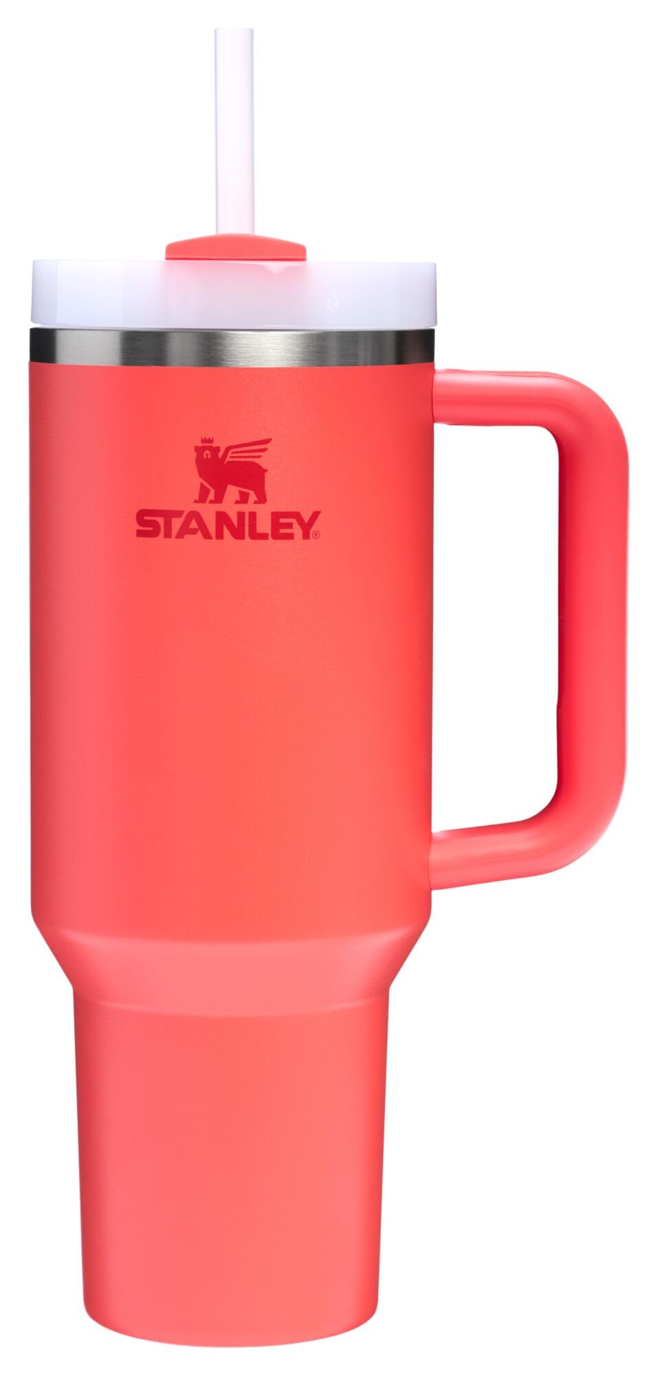 STANLEY Quencher H2.0 Tumbler with Handle and Straw 30 oz | Flowstate 3-Position Lid | Cup Holder Compatible for Travel | Insulated Stainless Steel Cup | BPA-Free | Nectarine