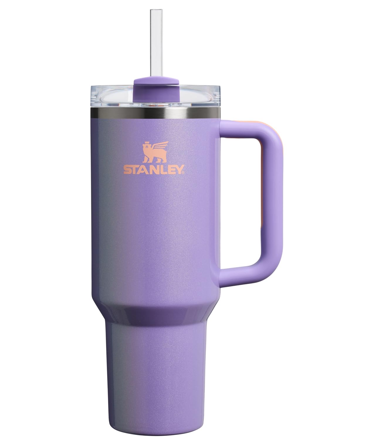 STANLEY Quencher H2.0 Tumbler with Handle and Straw 30 oz | Flowstate 3-Position Lid | Cup Holder Compatible for Travel | Insulated Stainless Steel Cup | BPA-Free | Nectarine