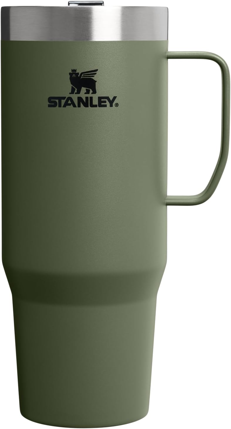 STANLEY The Everyday Suburban Mug | 30 oz | Drink Through Lid | Cup for Coffee, Tea and Drinks | Insulated Stainless Steel Coffee Mug | BPA-Free | Dried Pine