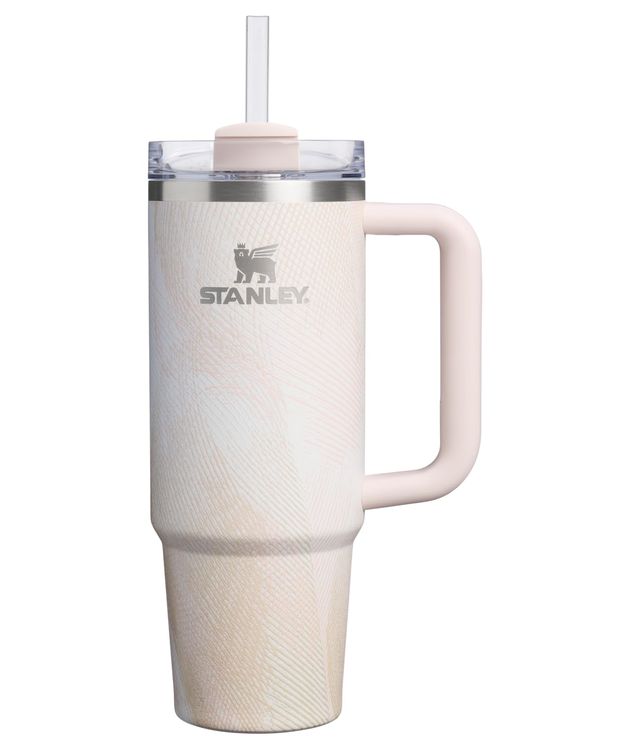 STANLEY Quencher H2.0 Tumbler with Handle and Straw 30 oz | Flowstate 3-Position Lid | Cup Holder Compatible for Travel | Insulated Stainless Steel Cup | BPA-Free | Nectarine