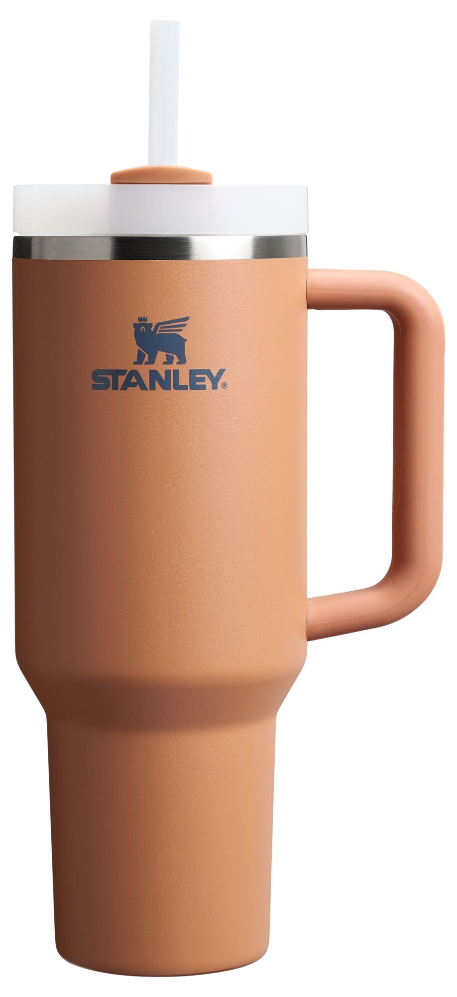 STANLEY Quencher H2.0 Tumbler with Handle and Straw 30 oz | Flowstate 3-Position Lid | Cup Holder Compatible for Travel | Insulated Stainless Steel Cup | BPA-Free | Nectarine