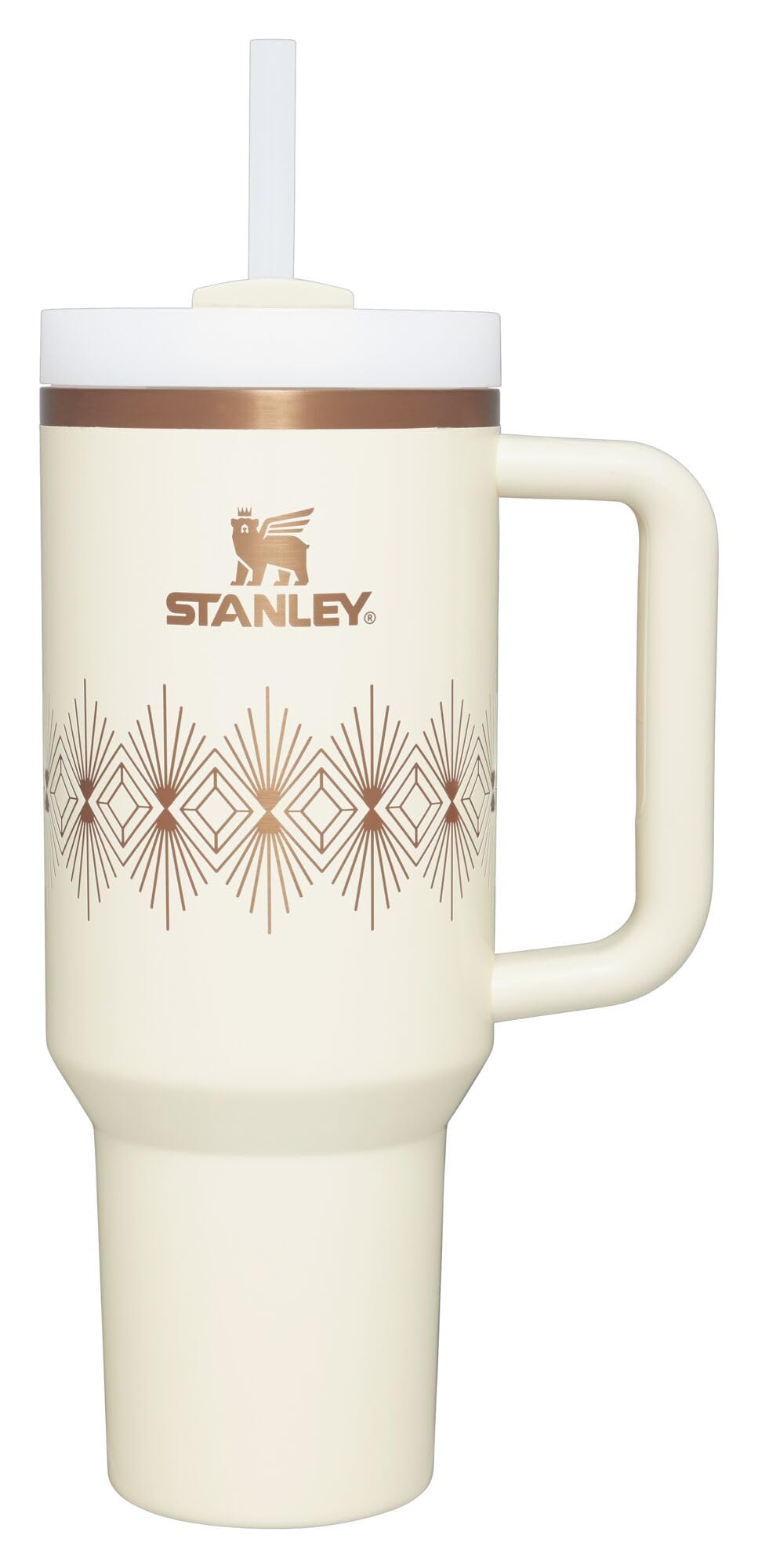 STANLEY Quencher H2.0 Tumbler with Handle and Straw 30 oz | Flowstate 3-Position Lid | Cup Holder Compatible for Travel | Insulated Stainless Steel Cup | BPA-Free | Nectarine