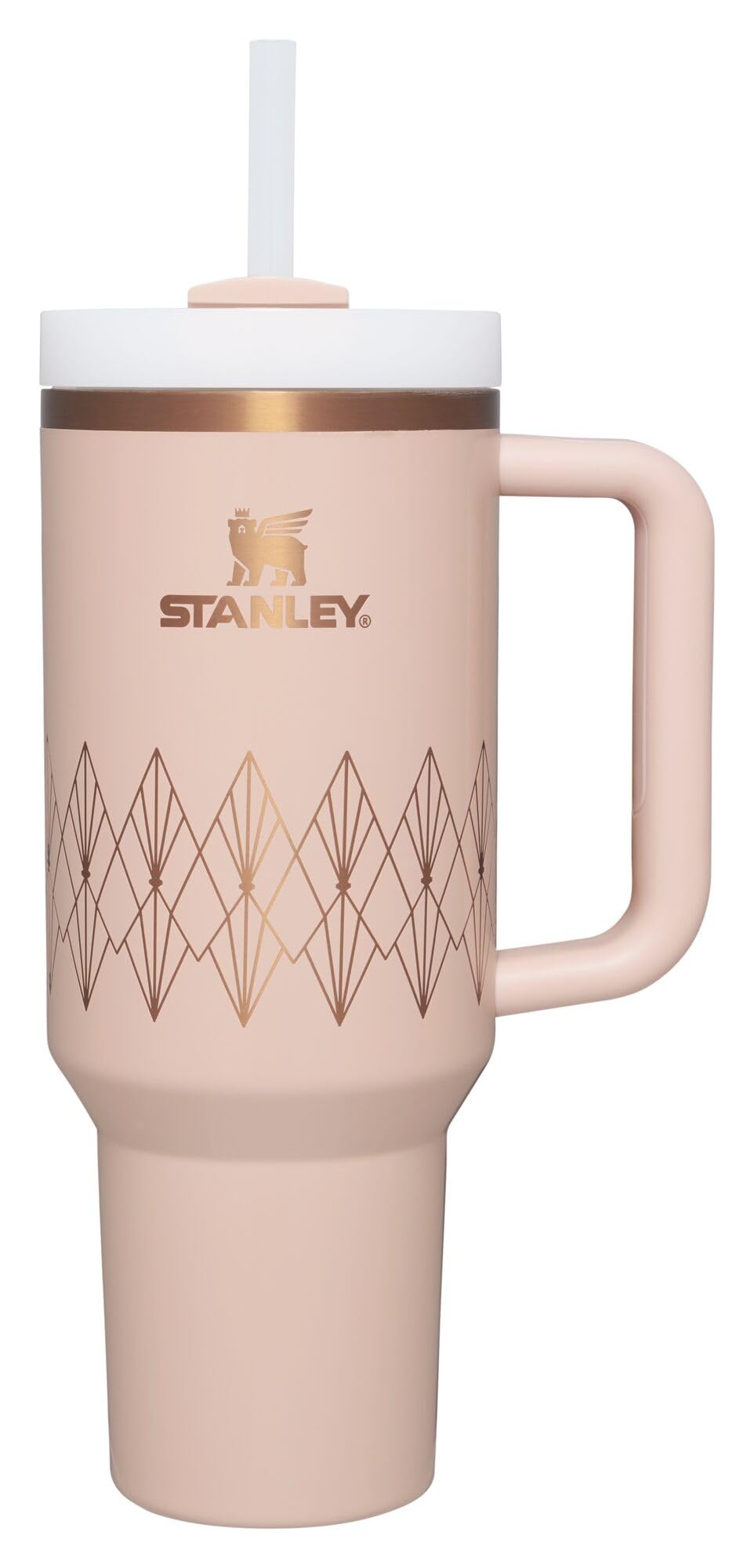 STANLEY Quencher H2.0 Tumbler with Handle and Straw 30 oz | Flowstate 3-Position Lid | Cup Holder Compatible for Travel | Insulated Stainless Steel Cup | BPA-Free | Nectarine