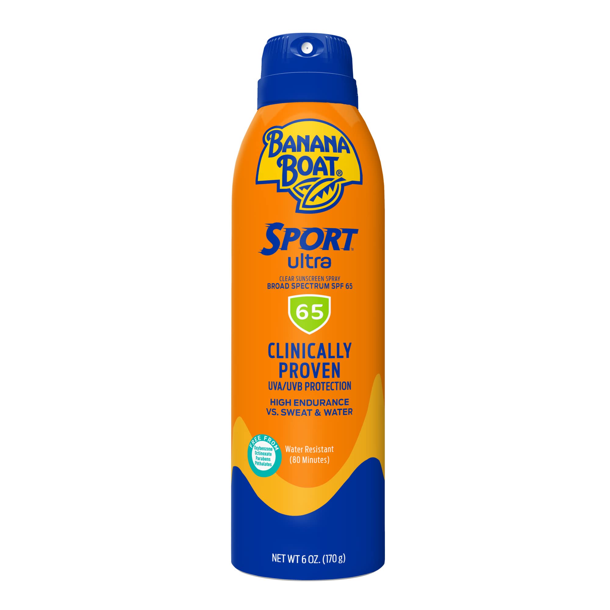 Banana Boat Sport Ultra SPF 50 Sunscreen Spray | Banana Boat Sunscreen Spray SPF 50, Water Resistant, Oxybenzone Free, Sunblock, 6oz each Twin Pack