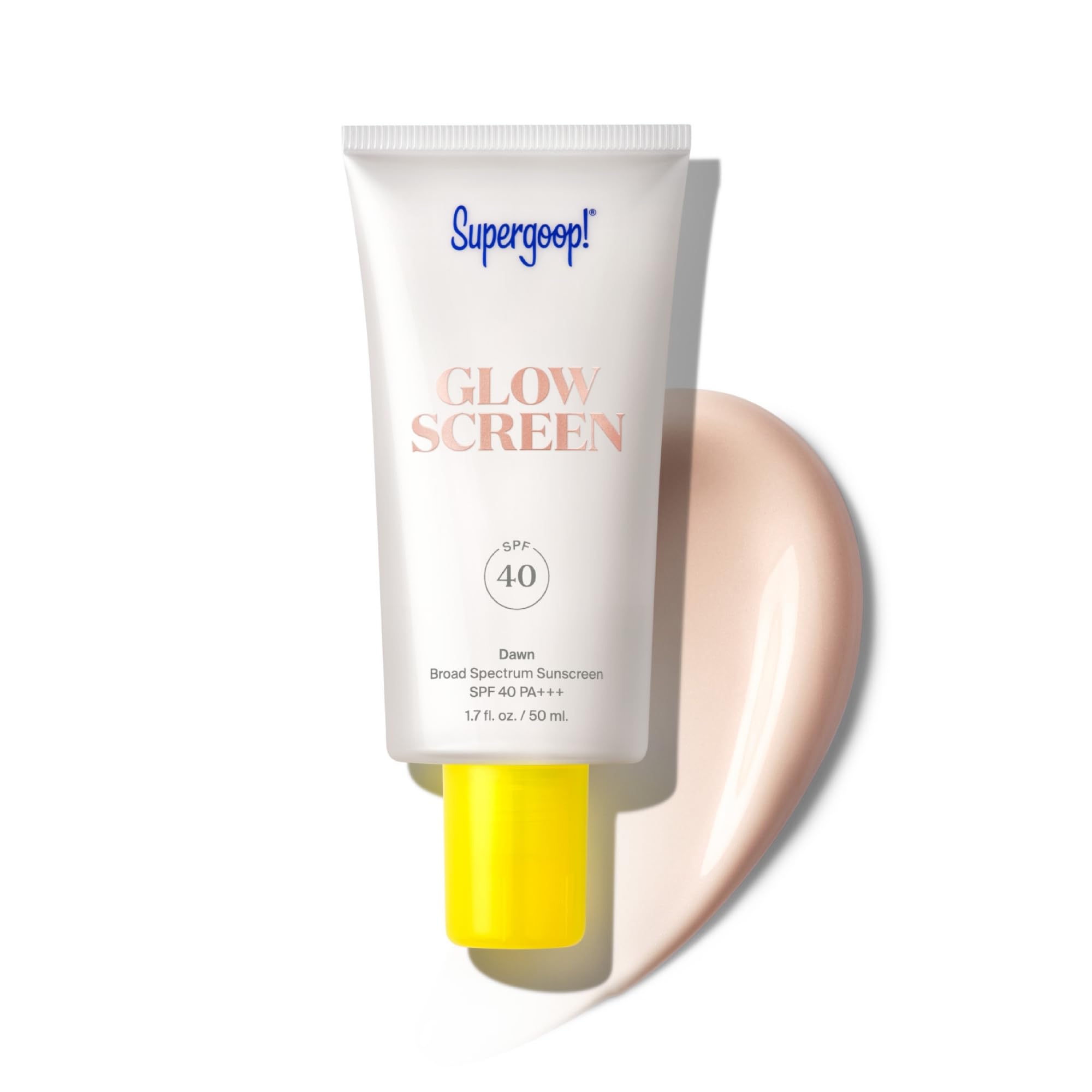 Supergoop! Glowscreen SPF 40, Sunrise (Champagne Glow) - 1.7 fl oz - Glowy Primer + Broad Spectrum Tinted Sunscreen - Helps Filter Blue Light - Hydration - Hyaluronic Acid & Vitamin B5