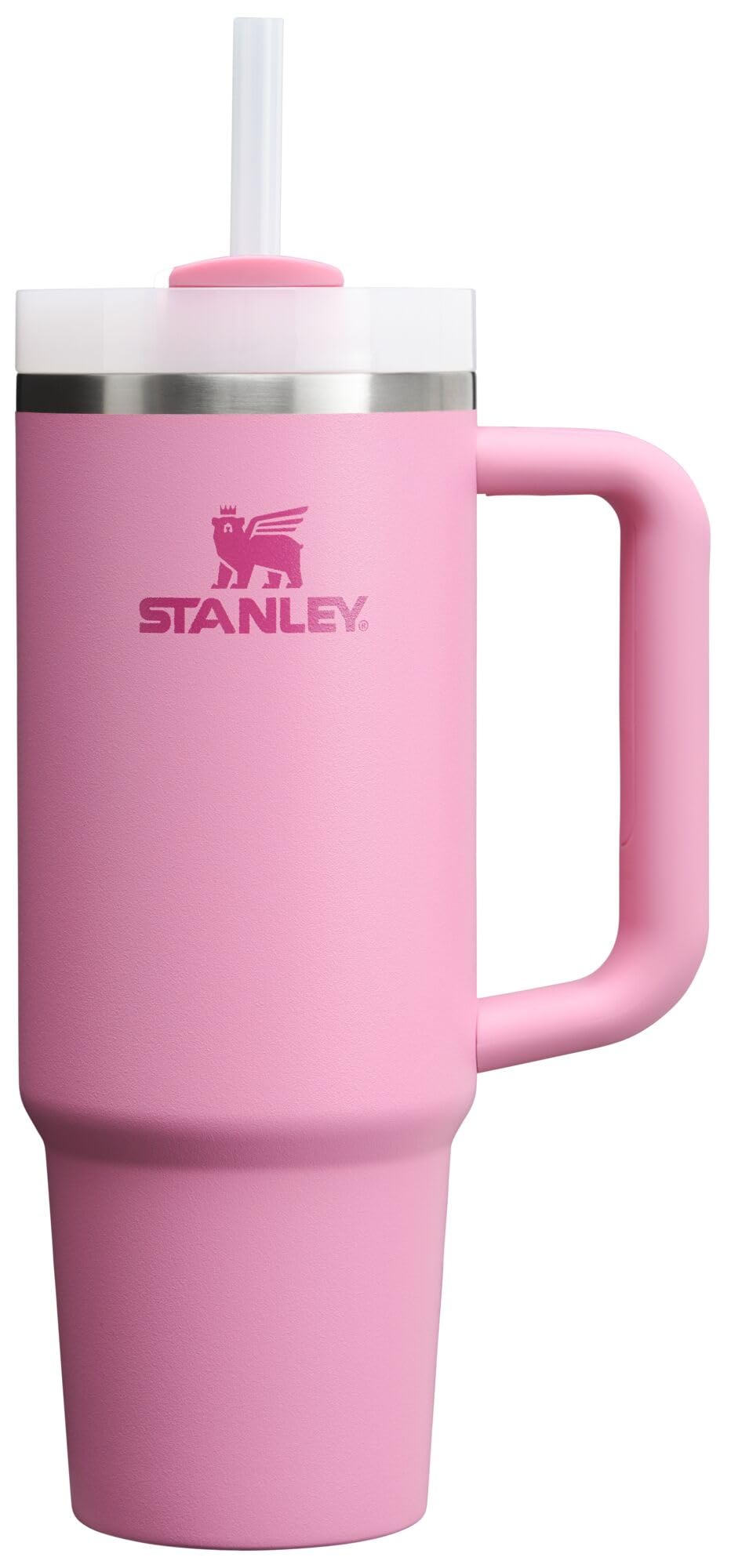 STANLEY Quencher H2.0 Tumbler with Handle and Straw 30 oz | Flowstate 3-Position Lid | Cup Holder Compatible for Travel | Insulated Stainless Steel Cup | BPA-Free | Nectarine