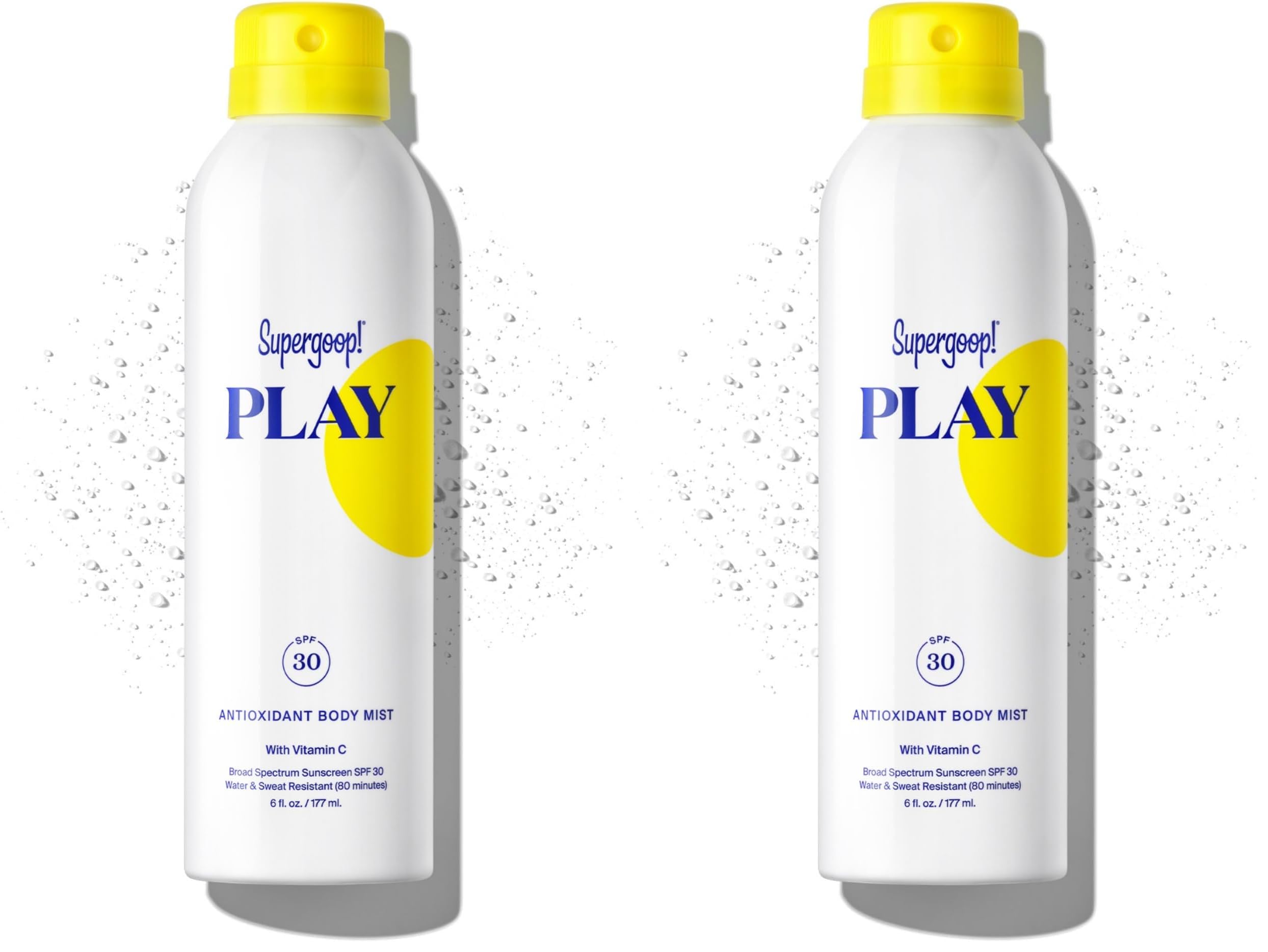Supergoop! PLAY Antioxidant Body Mist w/Vitamin C - 6 fl oz - SPF 50 PA++++ Broad Spectrum Sunscreen - Body Spray - Great for Active Days