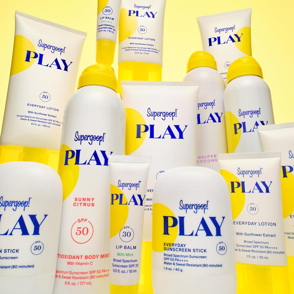 Supergoop! PLAY Antioxidant Body Mist w/Vitamin C - 6 fl oz - SPF 50 PA++++ Broad Spectrum Sunscreen - Body Spray - Great for Active Days