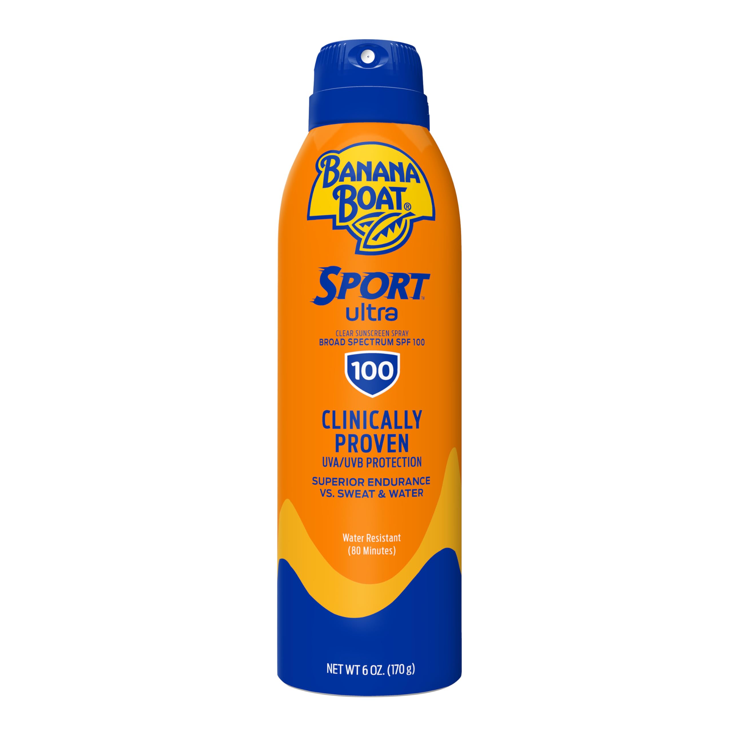 Banana Boat Sport Ultra SPF 50 Sunscreen Spray | Banana Boat Sunscreen Spray SPF 50, Water Resistant, Oxybenzone Free, Sunblock, 6oz each Twin Pack