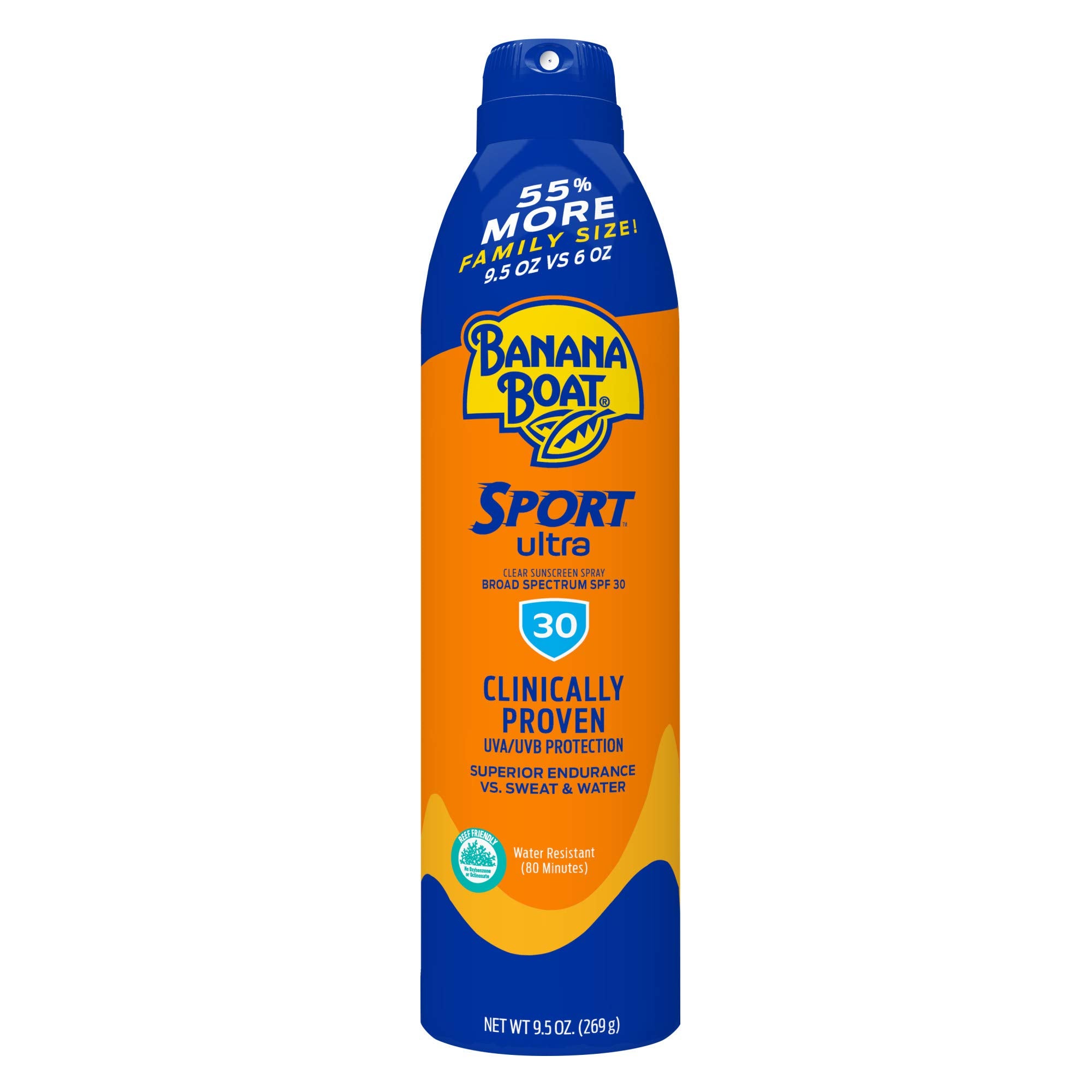 Banana Boat Sport Ultra SPF 50 Sunscreen Spray | Banana Boat Sunscreen Spray SPF 50, Water Resistant, Oxybenzone Free, Sunblock, 6oz each Twin Pack