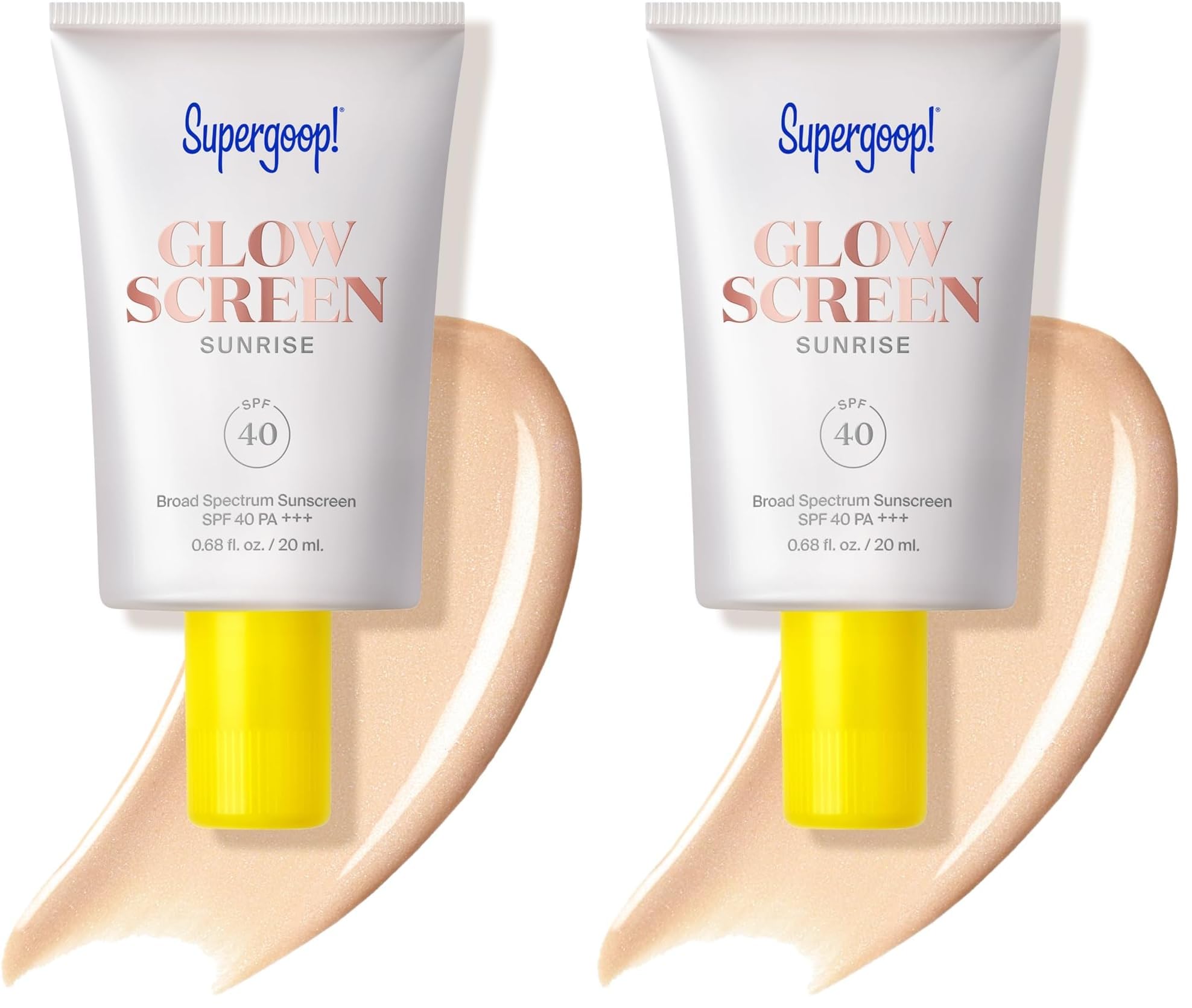 Supergoop! Glowscreen SPF 40, Sunrise (Champagne Glow) - 1.7 fl oz - Glowy Primer + Broad Spectrum Tinted Sunscreen - Helps Filter Blue Light - Hydration - Hyaluronic Acid & Vitamin B5