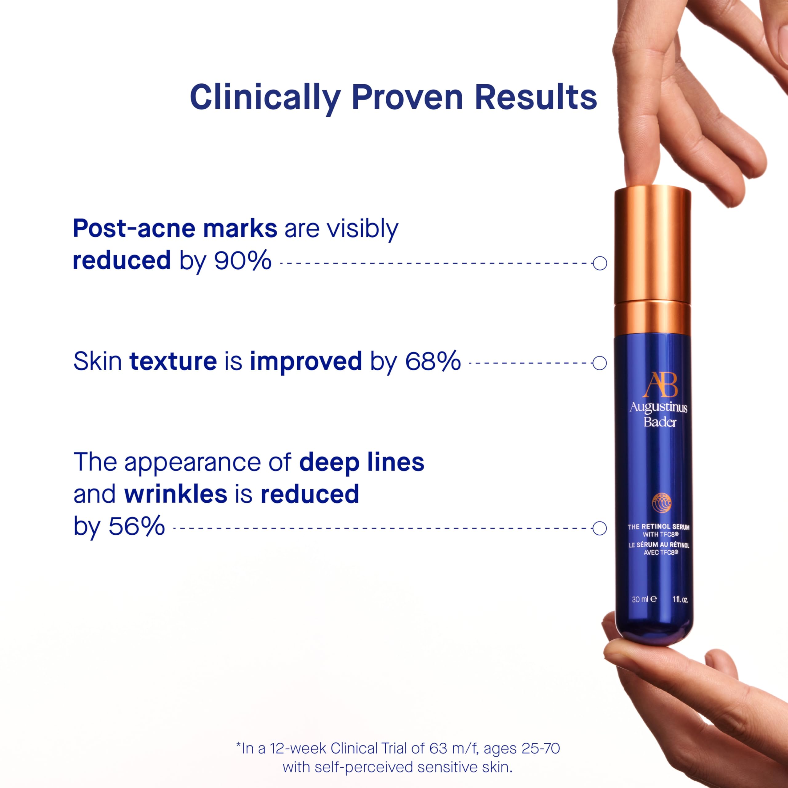 Augustinus Bader The Retinol Serum – Luxury Anti-Aging Face Serum – Smooths Fine Lines, Boosts Firmness & Radiance – Hydrating, Restorative & Skin-Friendly Formula