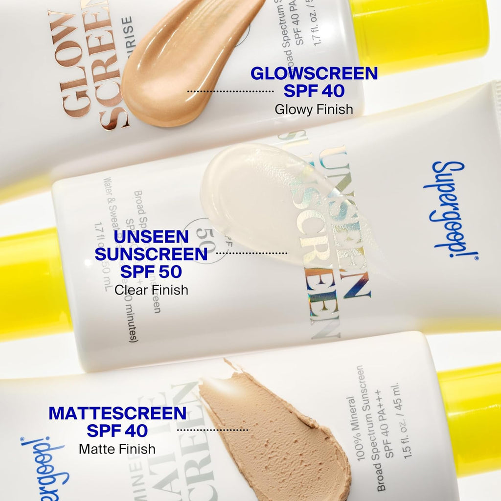 Supergoop! Glowscreen SPF 40, Sunrise (Champagne Glow) - 1.7 fl oz - Glowy Primer + Broad Spectrum Tinted Sunscreen - Helps Filter Blue Light - Hydration - Hyaluronic Acid & Vitamin B5