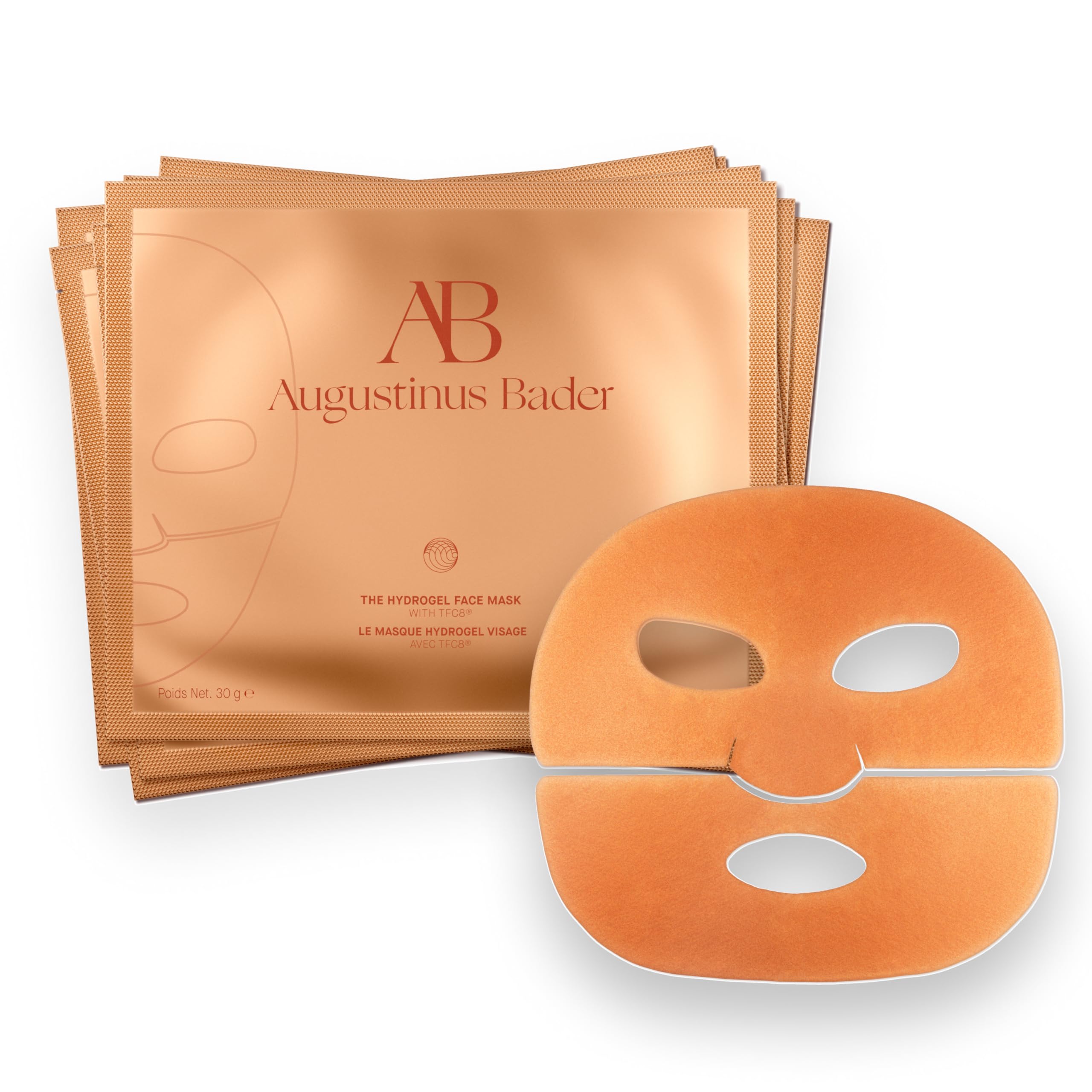 Augustinus Bader The Hydrogel Face Mask – Luxury Cooling, Hydrating & Plumping Facial Treatment – Smooths, Firms & Boosts Radiance – Soothing, Restorative Formula