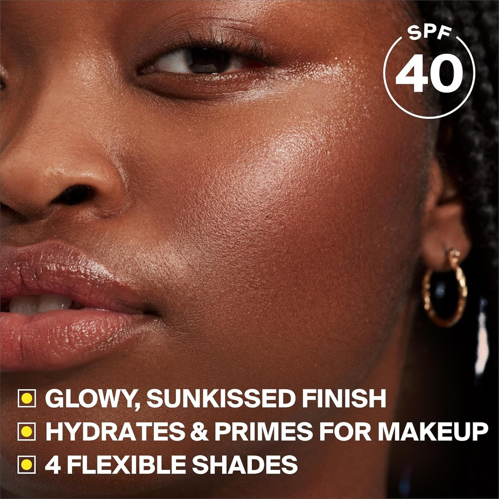 Supergoop! Glowscreen SPF 40, Sunrise (Champagne Glow) - 1.7 fl oz - Glowy Primer + Broad Spectrum Tinted Sunscreen - Helps Filter Blue Light - Hydration - Hyaluronic Acid & Vitamin B5